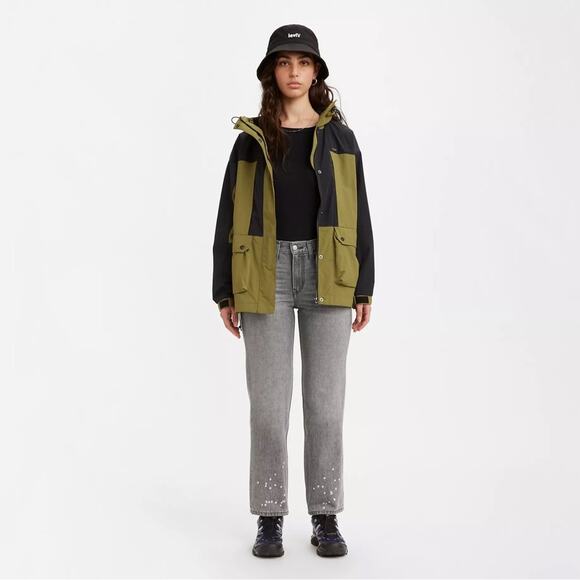 Levi’s Low Pro Straight Jeans Worn in Light Grey Size 32 - Picture 4 of 14